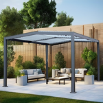 Aluminum Gazebo Manufacturer - Smart Mounted 4x4 Pergole Patio Quality Warranty 3x4 Metal Pergola