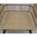 Patio Furniture Set Manufacturer - Modern 3-Piece Wicker PE Material Steel Frame for Outdoor Conversation for Apartment Home