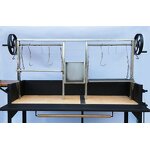 Santa Maria BBQ Grill Manufacturer - Adjustable Luxurious Gaucho Steel Garden Argentine with Fire Brick Charcoal for Home