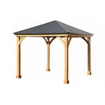 Garden Gazebo Manufacturer - Factory Wholesale Metal Octagonal Pavilion Outdoor Wood Waterproof Rustproof