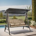 Patio Swing Chair Manufacturer - Outdoor Swing Sets for Adults Garden Hanging 3 Seat Iron Steel