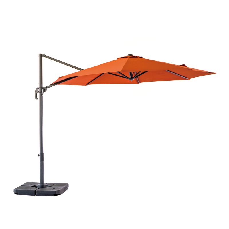 Cantilever Umbrella Manufacturer - Outdoor Aluminium/Steel 3m Dia Powder Coated Frame Waterproof Sunshade for Hotels