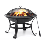 Steel Fire Pit Manufacturer - Customized Elegant with Trolley & Flame Safety for Outdoor Entertainment Cooking Heating