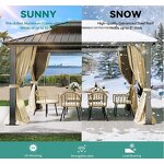 Patio Gazebo Manufacturer - Metal with 6x3 and Luxury Glass Outdoor Aluminum Small