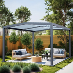 Aluminum Gazebo Manufacturer - Smart Mounted 4x4 Pergole Patio Quality Warranty 3x4 Metal Pergola