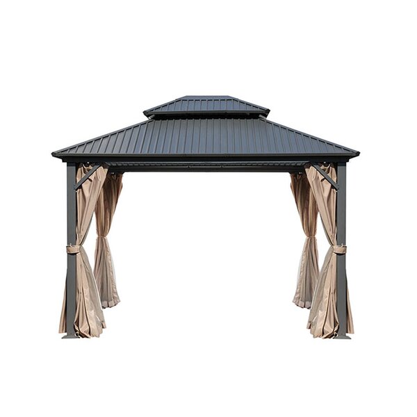 Patio Gazebo Manufacturer - Metal with 6x3 and Luxury Glass Outdoor Aluminum Small