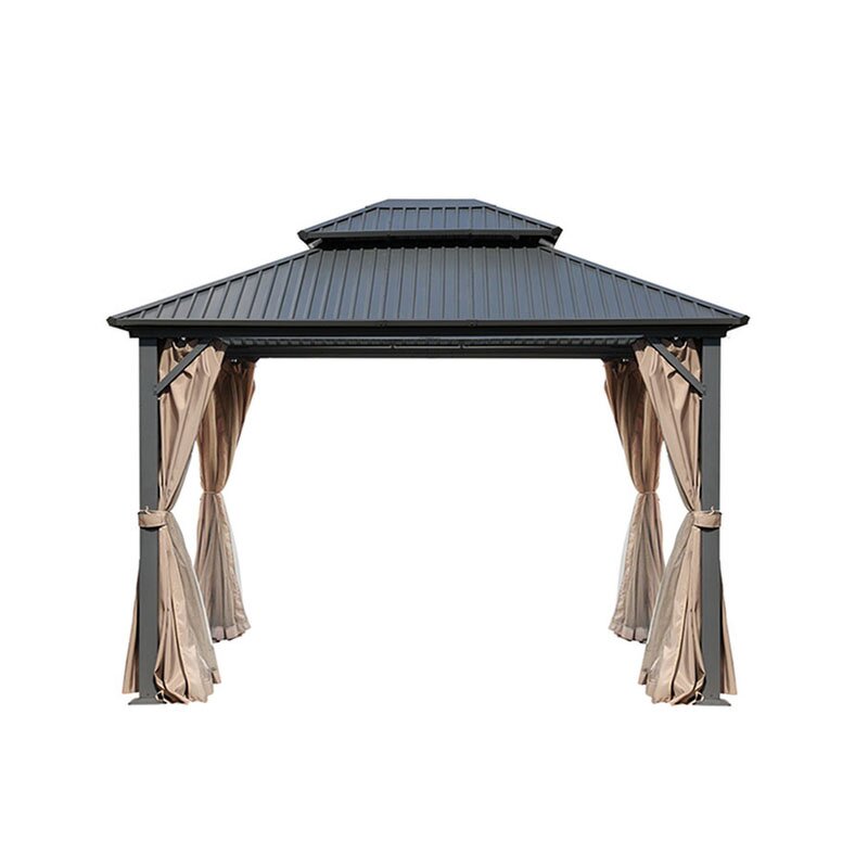 Patio Gazebo Manufacturer - Metal with 6x3 and Luxury Glass Outdoor Aluminum Small