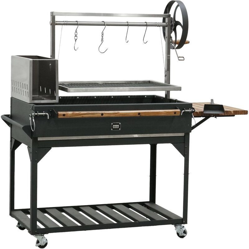 Santa Maria Steel Grill Manufacturer - Brasero Argentine Argentinian Outdoor BBQ Powder Coated Charcoal Parilla for Home Use