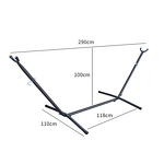 Hammock Manufacturer - Luxury 2-Person Modern Outdoor Indoor Portable Cotton Swing Daybed with 5 Adjustable Heights Foldable