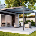 Louvered Pergola Manufacturer - Warranty Mounted Retractable Gazebo Supply Patio Outdoor Custom