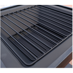 Steel Fire Pit Manufacturer - Outdoor with Storage Hooks Powder Coated Easy Clean Wheel Ceramic Table Top for Charcoal Fuel