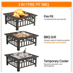 Barbecue Grill Manufacturer - Outdoor Patio Full Set Steel Charcoal with Cooker Trolley Powder Coated Fireplace Flame Safety