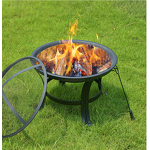 Steel Fire Pit Manufacturer - Customized Elegant with Trolley & Flame Safety for Outdoor Entertainment Cooking Heating