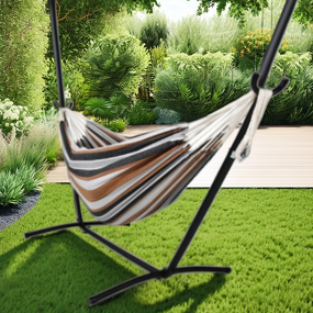 Hanging Hammock Manufacturer - Classic Courtyard Park Garden Outdoor Backyard Garden Double With Stand