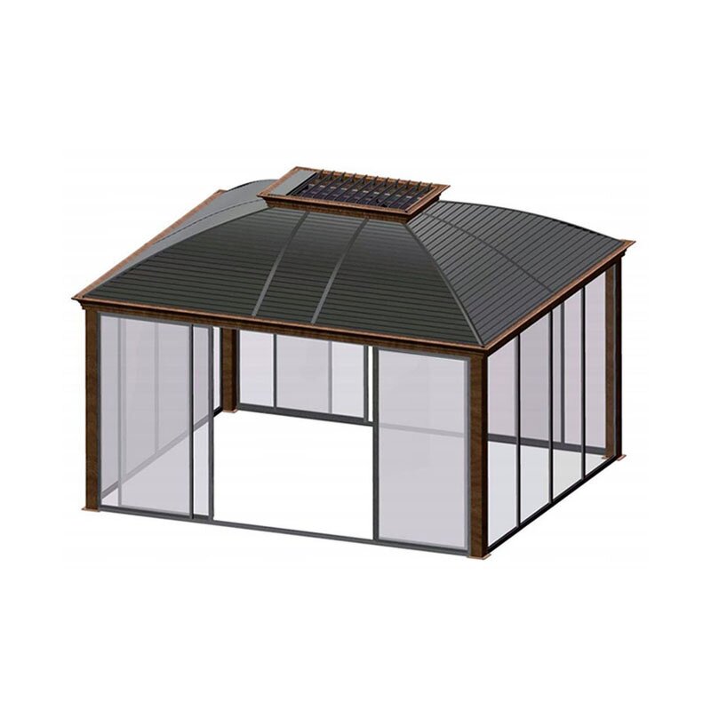 PVC Louvered Roof Pergola Manufacturer - Customised Waterproof Garden Outdoor Gazebo & Pavilion for Home Backyard