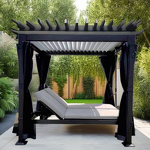 Garden Gazebo Pergola Manufacturer - Factory Supply Outdoor Metal 3x4 4x4 Retractable