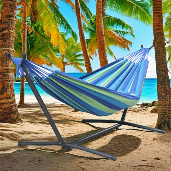 Portable Hammock Manufacturer - Modern Double with Steel Stand Outdoor Furniture for Living Room and Camping