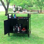 Garden Cabinet Trolley Manufacturer - Luxurious Steel Material with Powder Coating Finish