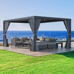 Garden Pergola Manufacturer - Outdoor Modern Sunshade Aluminum Powder Coated ECO Friendly for Backyard