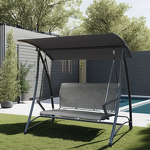Patio Swing Manufacturer - Good Quality Aluminum 3 Seater Hammock Swing Chair Outdoor with Canopy for Backyard