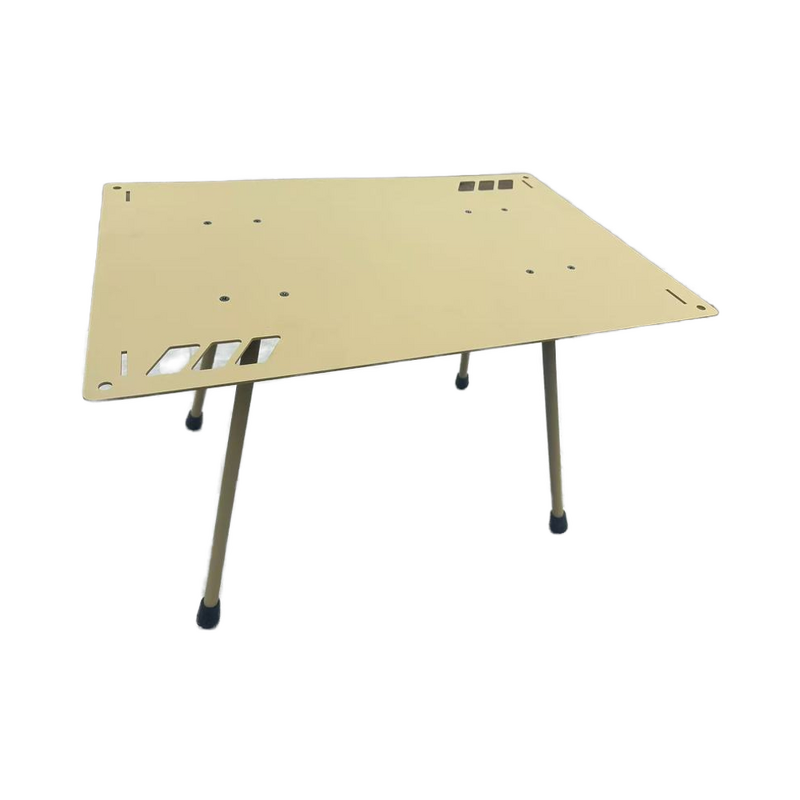 Camping Table Manufacturer - Wholesale Modern Aluminum Steel Mesh Lightweight Outdoor Coffee Side Table with Cup Holders