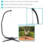 Hammock Stand Manufacturer - Modern Design Portable Height Adjustable Extra Stability Base for Bedroom Living Room Park Patio