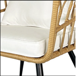 Patio Furniture Set Manufacturer - Modern 3-Piece Wicker PE Material Steel Frame for Outdoor Conversation for Apartment Home