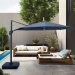 Cantilever Umbrella Manufacturer - Heavy-Duty 3.3M Outdoor Alum Sunshade Solar Parasol UV Coating Powder Coated Frame for Hotels