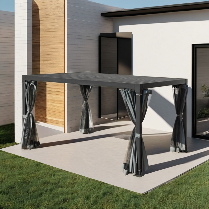 Pergola Manufacturer - Smart Mounted Retractable Warranty Wall Shading Factory 4x4 for Patio