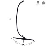 Hammock Stand Manufacturer - Modern Design Portable Height Adjustable Extra Stability Base for Bedroom Living Room Park Patio