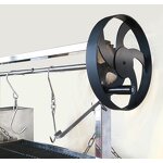 Steel BBQ Grill Manufacturer - Argentinian Portable Powder Coated Luxurious Adjustable Height Black Wood Burning for Kitchen