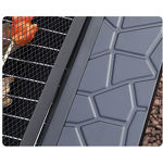 Charcoal Grill Manufacturer - Steel Powder Coated Full Set Outdoor Patio with Fireplace Tea Cooker Barbecue Table and Trolley