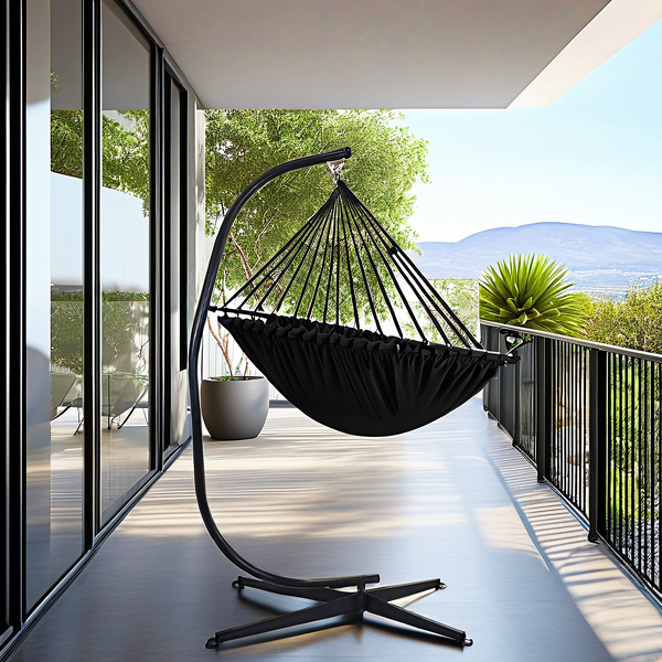 Hammock Stand Manufacturer - Modern Design Portable Height Adjustable Extra Stability Base for Bedroom Living Room Park Patio
