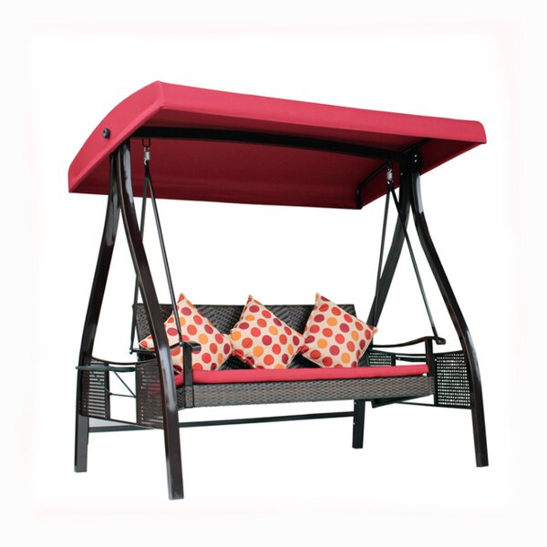 Garden Swing Chair Manufacturer - Wholesale Custom 3-Person Comfortable Hanging Swings Outdoor Rattan Patio with Canopy