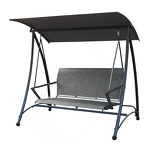 Patio Swing Manufacturer - Good Quality Aluminum 3 Seater Hammock Swing Chair Outdoor with Canopy for Backyard