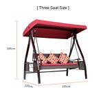 Garden Swing Chair Manufacturer - Wholesale Custom 3-Person Comfortable Hanging Swings Outdoor Rattan Patio with Canopy