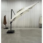 Hawaii Umbrella Manufacturer - 3*3m Outdoor Luxury Hotel Parasol Cantilever Big Size 360 Base Double Roof Waterproof Sunshade