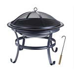 Steel Fire Pit Manufacturer - Customized Elegant with Trolley & Flame Safety for Outdoor Entertainment Cooking Heating
