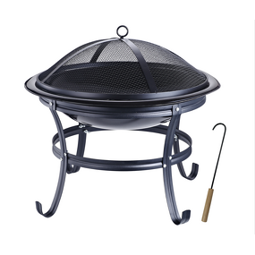 Steel Fire Pit Manufacturer - Customized Elegant with Trolley & Flame Safety for Outdoor Entertainment Cooking Heating