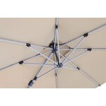 Patio Umbrella Manufacturer - Modern Hotel Outdoor Heavy-Duty Double Roof Big Cantilever Garden Fold Parasol
