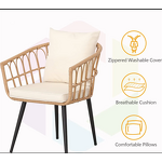 Outdoor Furniture Sets Manufacturer - Wholesale Modern PE Wicker All-Weather Steel Frame Powder Coat for Living Room Hospital