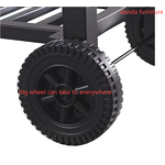 BBQ Smoker Manufacturer - Heavy-Duty Outdoor Kitchen Large Steel Barrel Grill with Lid Powder Coated Barbeque Trolley