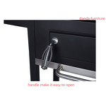 BBQ Smoker Manufacturer - Heavy-Duty Outdoor Kitchen Large Steel Barrel Grill with Lid Powder Coated Barbeque Trolley