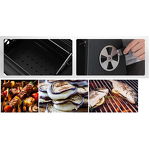 American Camping Grill Manufacturer - Home Outdoor Barbecue Lar Double-Side Plate With Trolley for Smoking and Grilling