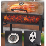 Chimney Thermometer Manufacturer - Luxurious Powder Coated Outdoor Adjustable Height Heavy-Duty Steel Metal with Hooks