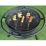Steel Fire Pit Manufacturer - New Powder Coated Brazier for 3-5 People Touch Control Flame Safety Adjustable Height