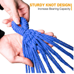 Hanging Hammock Manufacturer - Customized Modern Outdoor Adjustable Rope Steel Frame Powder Coated Canvas Cotton Fabric