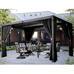 Outdoor Pergola Manufacturer - 4x4 with Aluminum Mounted Metal Gazebo Louvered Roof