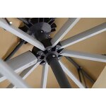 Patio Umbrella Manufacturer - Modern Hotel Outdoor Heavy-Duty Double Roof Big Cantilever Garden Fold Parasol