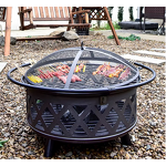 BBQ Grill Manufacturer - Outdoor Patio Full Set Steel with Fireplace Barbecue Cooker Powder Coated Charcoal Fuel Trolley